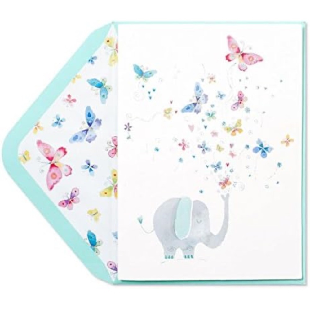 Papyrus Mother’s Day Card | Very Rare Find | Embellished Elephant